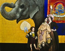 elephant and george washington by mark thompson